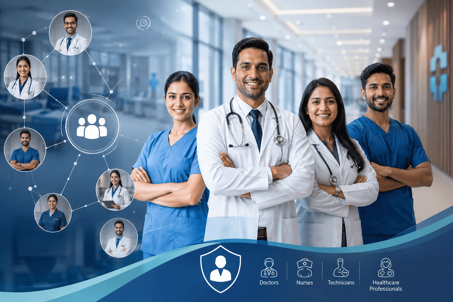 Healthcare professionals team